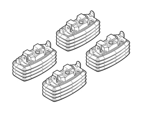 Kit attacchi barre portatutto 43 Citroen C4 3p 01/05>10/10 tetto fixpoint N21043