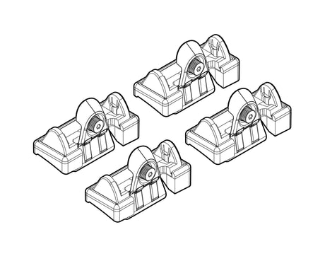 Kit attacchi barre portatutto 47 Hyundai Getz 5p 07/02>09/05 tetto standard N21047