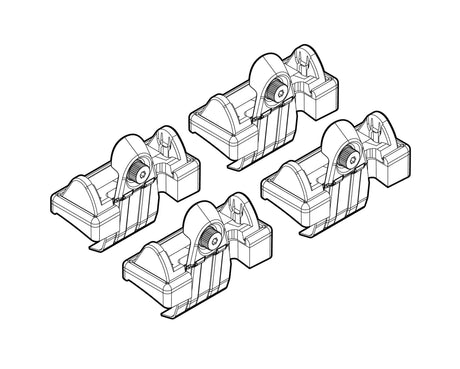 Kit attacchi barre portatutto 52 Peugeot 1007 05/05>05/10 tetto standard N21052
