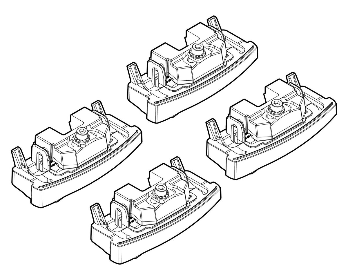 Kit attacchi barre portatutto 100 Mito 09/08>05/13 tetto fixpoint no tettuccio N21100