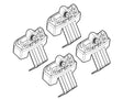 Kit attacchi barre portatutto 119 Citroen DS5 12/11>05/15 tetto std /tetto vetro N21119