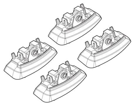Kit attacchi barre portatutto 134 Opel Astra J 5p 01/10>10/12 tetto fixpoint N21134