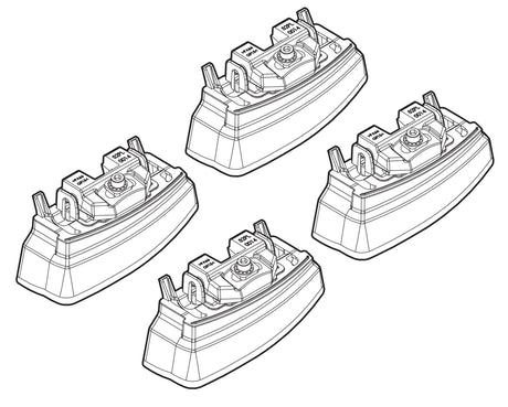 Kit attacchi barre portatutto Mercedes Classe E 4p 03/09>12/12 tetto fixpoint N21158