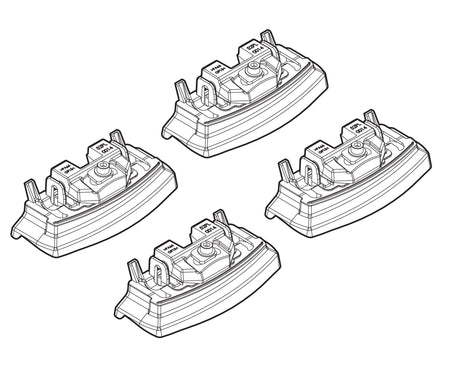 Kit attacchi barre portatutto 164 Kia Soul 01/14>10/16 tetto fixpoint no EV N21164