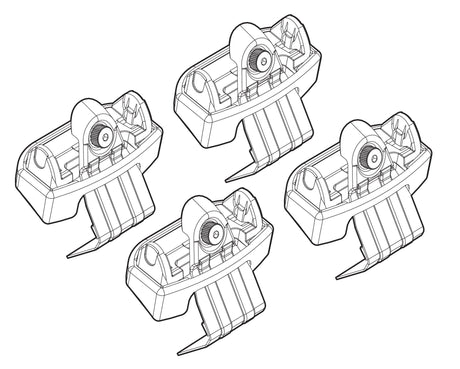 Kit attacchi barre portatutto 166 Kia Venga 02/10>12/14 tetto std /tettuccio N21166