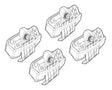 Kit attacchi barre portatutto 167 Kia Picanto 5p 05/11>03/15 tetto standard N21167
