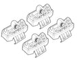 Kit attacchi barre portatutto 169 Citroen C1 5p 06/14>05/18 tetto standard N21169