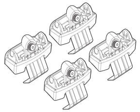 Kit attacchi barre portatutto Renault Espace 05/15>07/20 tetto std /tetto vetro N21178