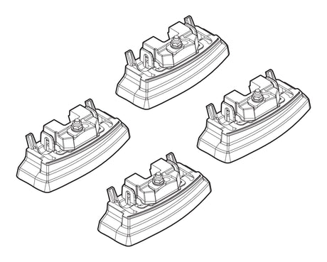 Kit attacchi barre portatutto 221 Mercedes Classe A 5p 06/18> tetto fixpoint N21221