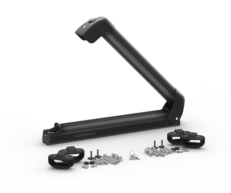 Nordrive Nordic-King EVO aluminium NK-40, portasci per barre da tetto - Nero N40012