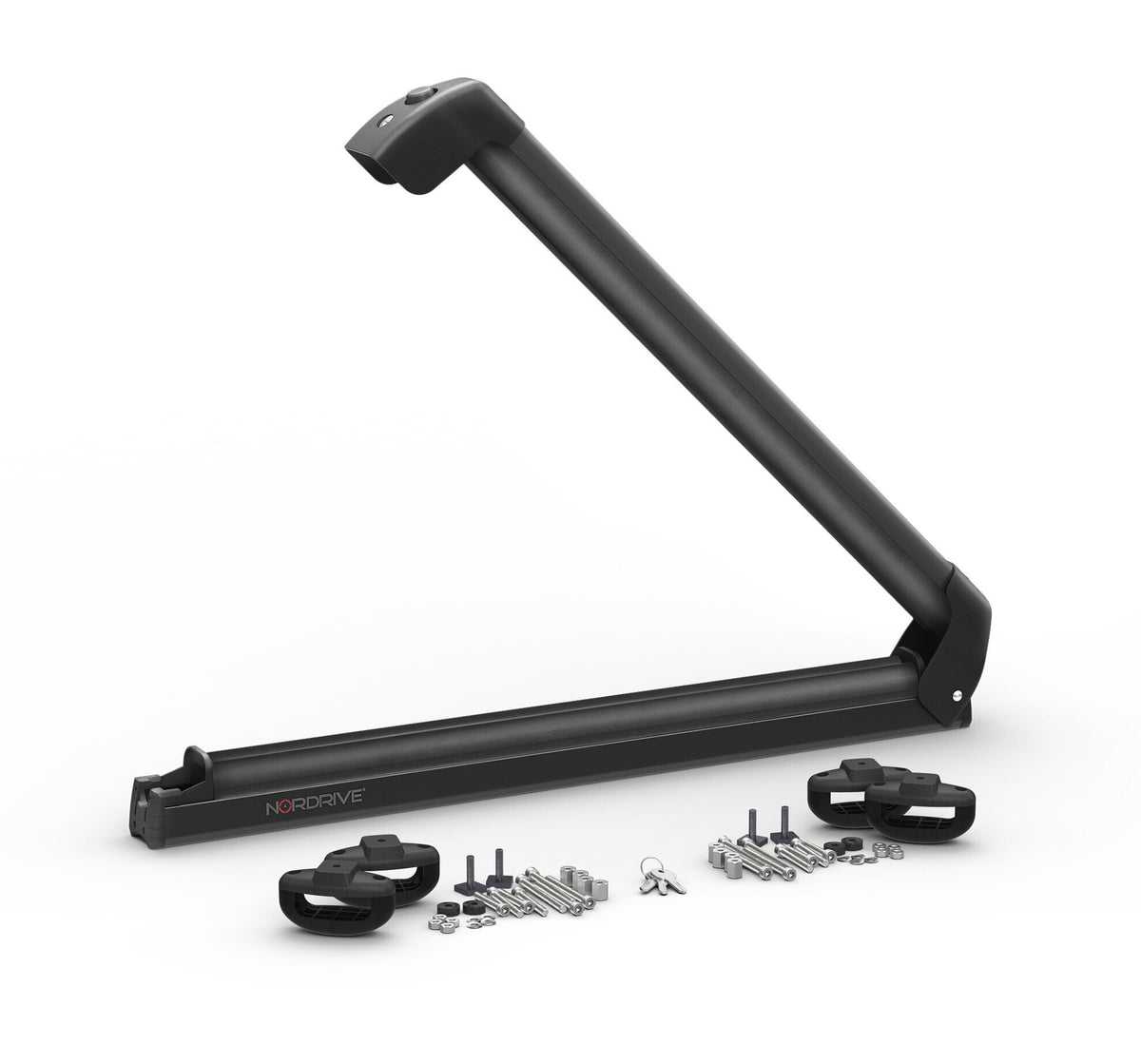 Nordrive Nordic-King EVO aluminium NK-60, portasci per barre da tetto - Nero N40013