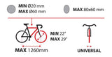 Lampa Bike-One Portabicicletta da Tetto in Acciaio - Nero