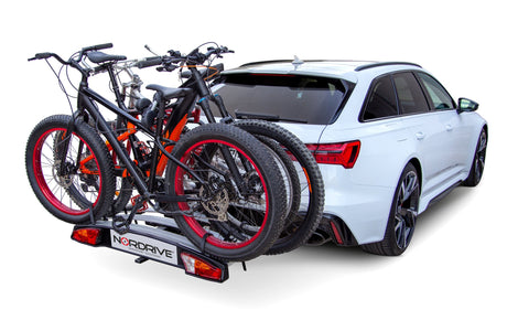 Nordrive Wave 3, portabiciclette per gancio traino - 3 bici N50416