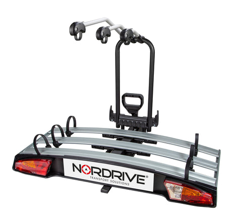 Nordrive Wave 3, portabiciclette per gancio traino - 3 bici N50416