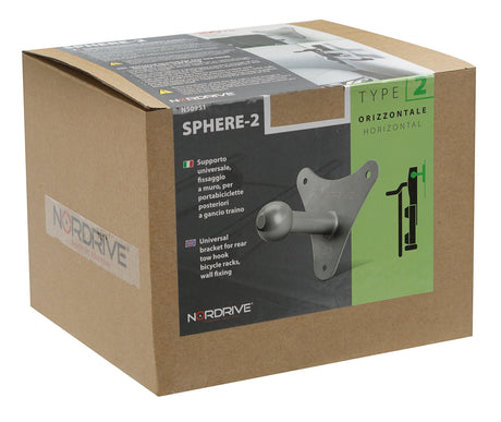 Nordrive Sphere-2 supporto portabici posteriori gancio traino C/fissaggio a muro N50951