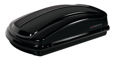 Box Tetto Auto Nordrive Box 330 - 330 Litri ABS Nero Lucido Carico 75kg N60002