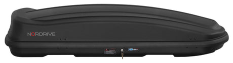 Box Tetto Auto Nordrive Box 430 - 430 Litri ABS Nero Goffrato Carico 75kg N60016