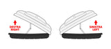 Nordrive Box 530D, box tetto in ABS, 530 litri, doppia apertura - Nero lucido N60025