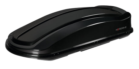 Nordrive Box 630D, box tetto in ABS, 630 litri, doppia apertura - Nero lucido N60029