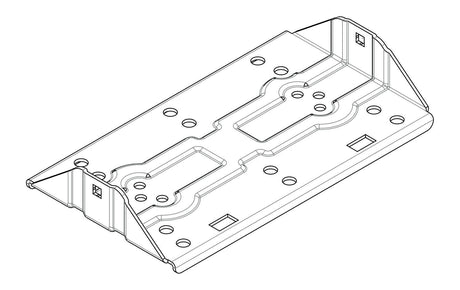 Nordrive Piastra supporto braccetti nera per N50050 N50100 per barre Silenzio N99947