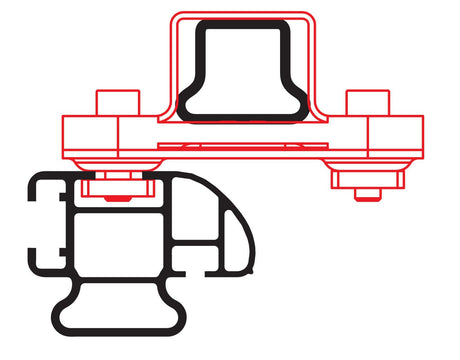 Nordrive Kargo Rack System - Set 2 adattatori per barra N99968