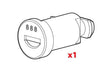 Nordrive Ricambi - serratura 71NA0001 - Serie N - N121 N99976N121