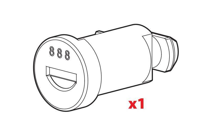 Nordrive Ricambi - serratura 71NA0001 - Serie N - N135 N99976N135