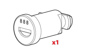 Nordrive Ricambi - serratura 71NA0001 - Serie N - N165 N99976N165