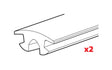 Nordrive Set 2 gomme superiori - L = 140 cm 99993 N99993