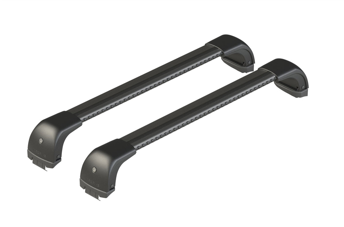 Nordrive Silenzio CX Black, set completo barre portatutto in alluminio - 109 cm + 104 cm - Origine RF - C213 NK213TB1009