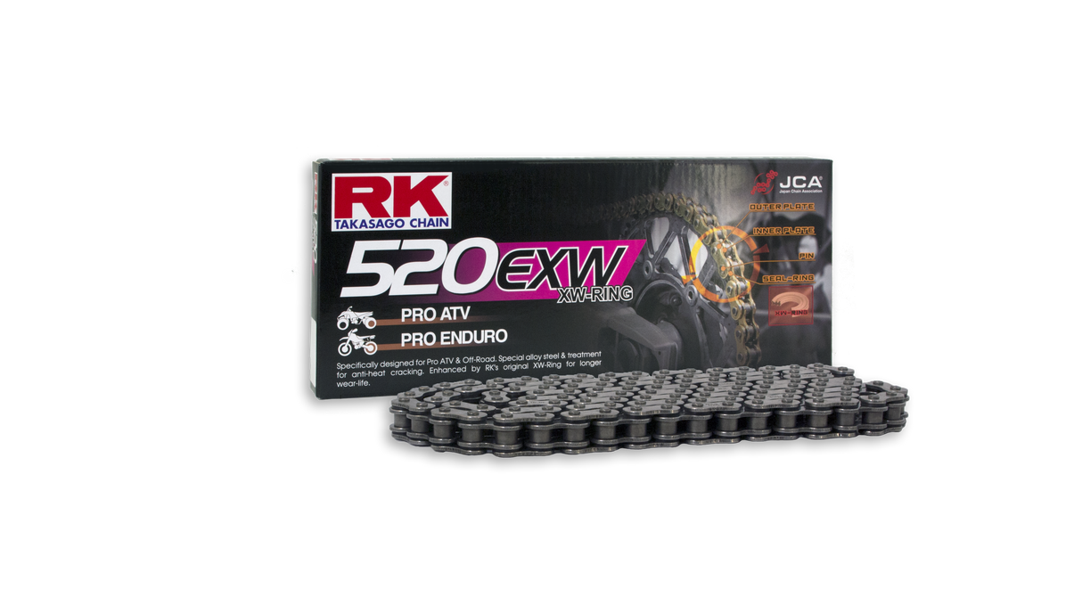 Cadena de transmisión Rk Takasago 520EXW-120 CLF 120 eslabones