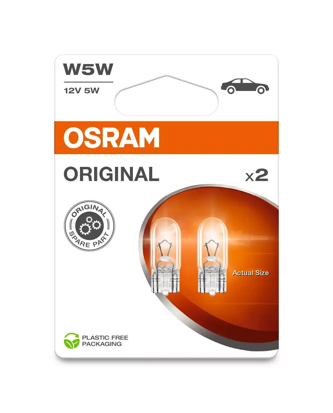 Osram 12V Original Line - W5W - 5W - W2,1x9,5d - 2 pz - Scatola