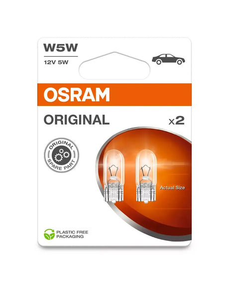 Osram 12V Original Line - W5W - 5W - W2,1x9,5d - 2 pz - Scatola