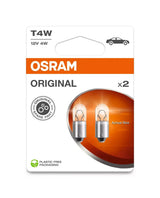 Osram 12V Original Line - T4W - 4W - BA9s - 2 pz - Scatola