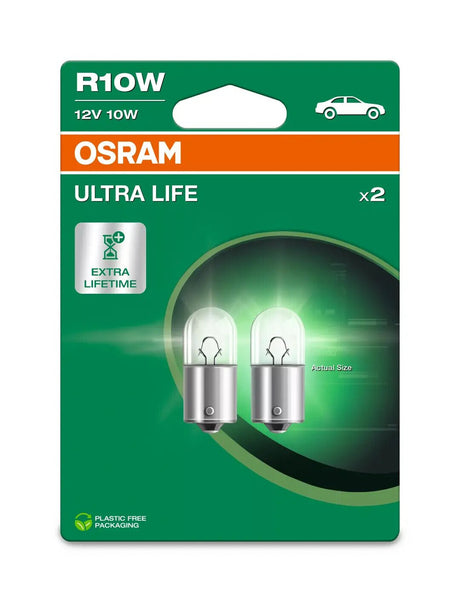 Osram 12V Ultra Life - R10W - 10W - BA15s - 2 pz - Scatola