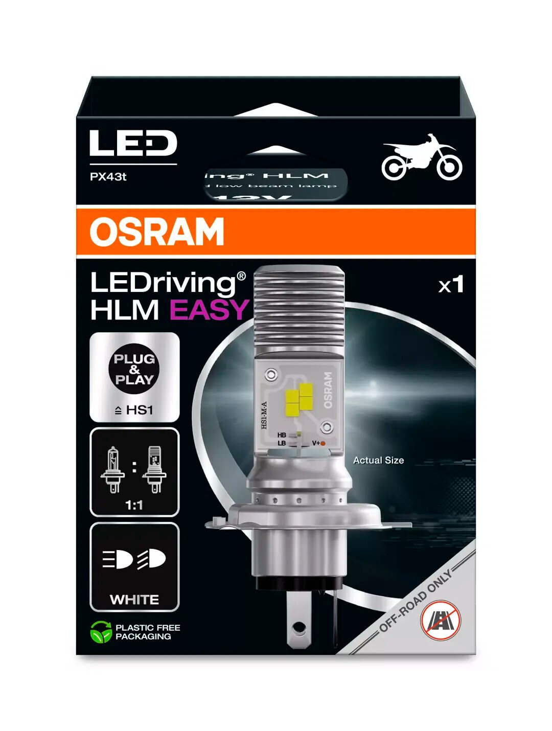 Osram 12V LEDriving HLM Easy - (HS1) - 5W - PX43t - 1 pz - Scatola