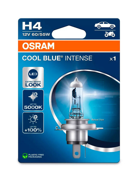 Osram 12V Cool Blue Intense (Next Gen) - H4 - 60/55W - P43t - 1 pz - Scatola