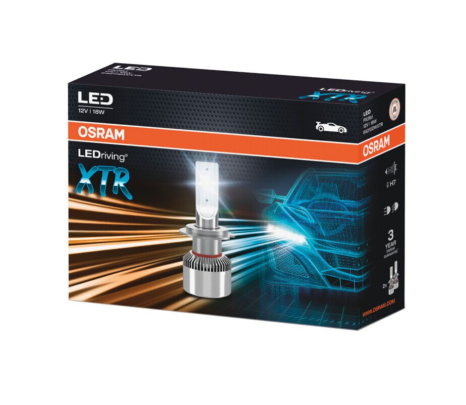 Osram 12V LEDriving XTR - (H7) - 18W - PX26d - 2 pz - Scatola