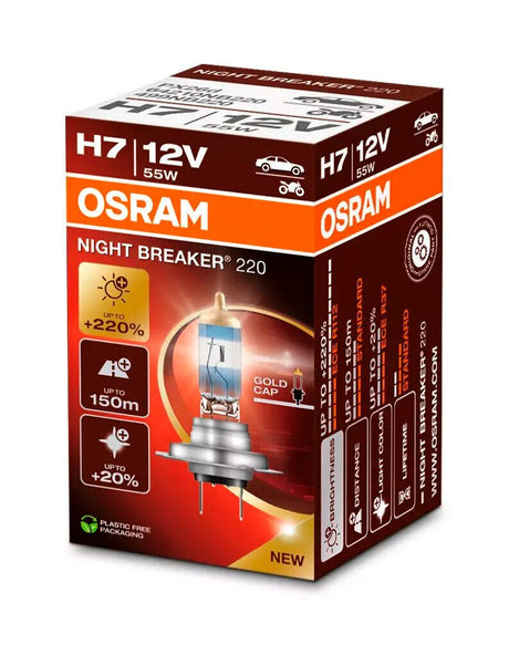 Osram 12V Night Breaker 220 - H7 - 55W - PX26d - 1 pz - Sfuso
