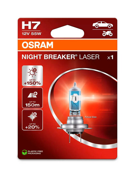Osram 12V Night Breaker Laser - H7 - 55W - PX26d - 1 pz - Scatola