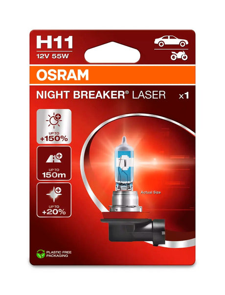 Osram 12V Night Breaker Laser - H11 - 55W - PGJ19-2 - 1 pz - Scatola