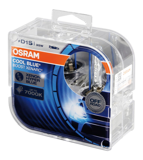 Osram Lampadina Xenarc Cool Blue Boost D1S 35W PK32d-2 2 pz Scatola Plast.