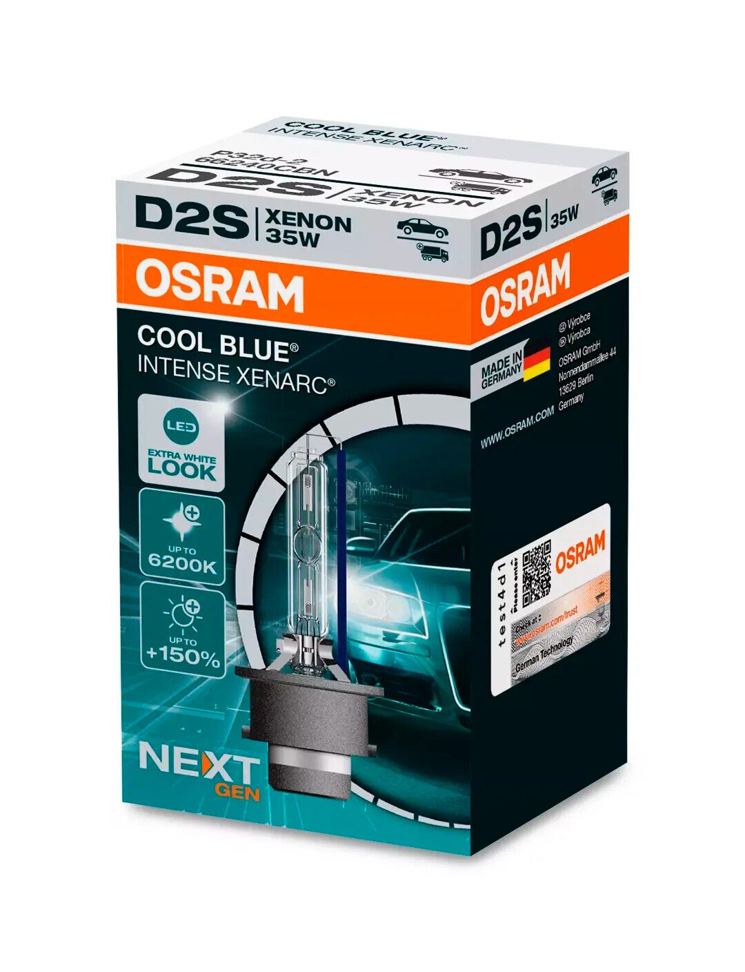 Osram Xenarc Cool Blue Intense - D2S - 35W - P32d-2 - 1 pz - Scatola