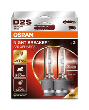Osram Xenarc Night Breaker Laser (Next Gen) - D2S - 35W - P32d-2 - 2 pz - Scatola