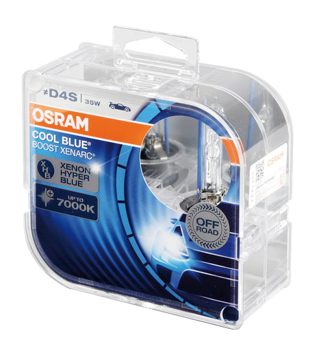 Osram Lampadina Xenarc Cool Blue Boost D4S 35W P32d-5 2 pz Scatola Plast.
