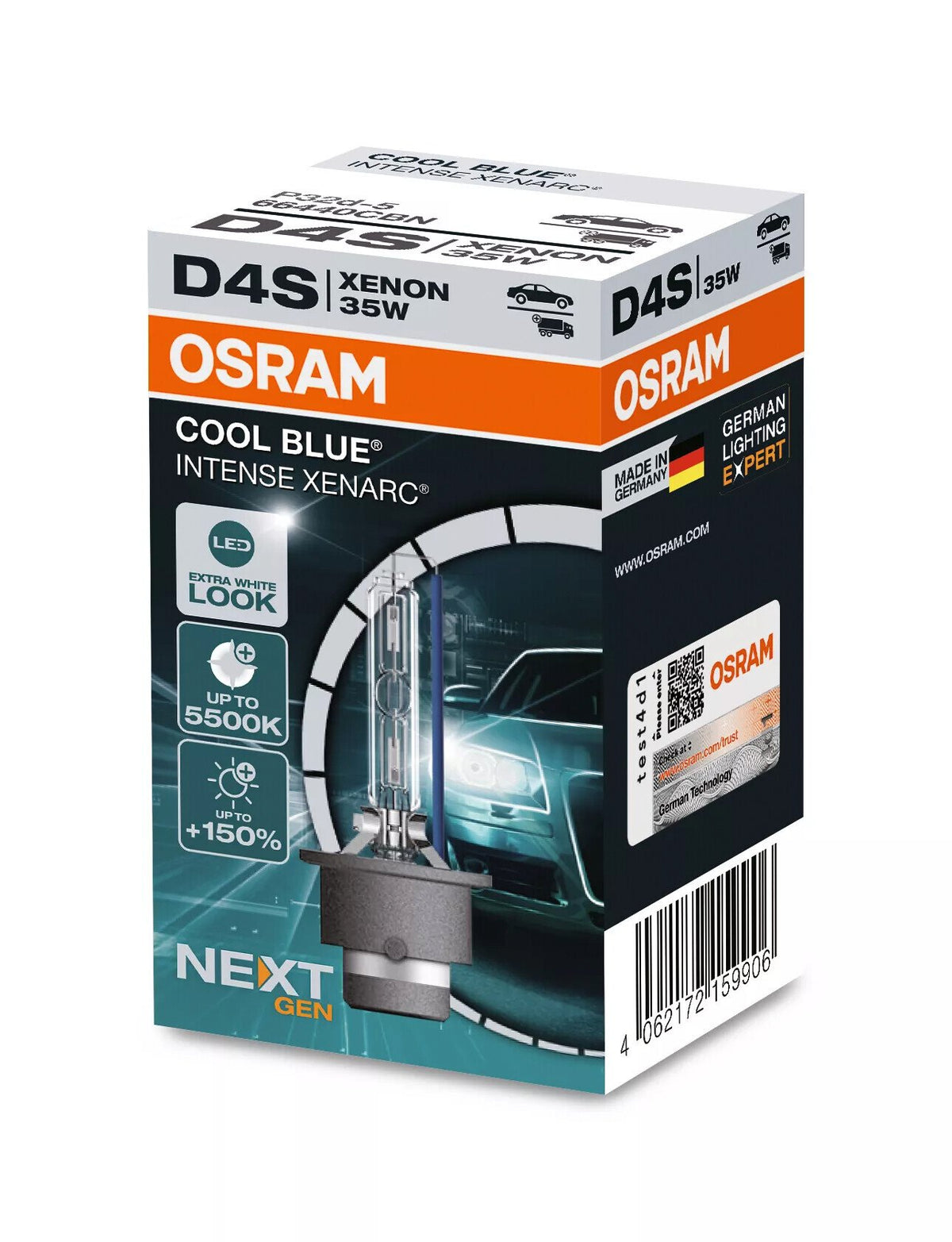 Osram Xenarc Cool Blue Intense - D4S - 35W - P32d-5 - 1 pz - Scatola