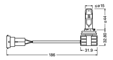 Osram Lampadina 12/24V LEDriving HL - (H11) - 14W - PGJ19-2 - 2 pz - Scatola