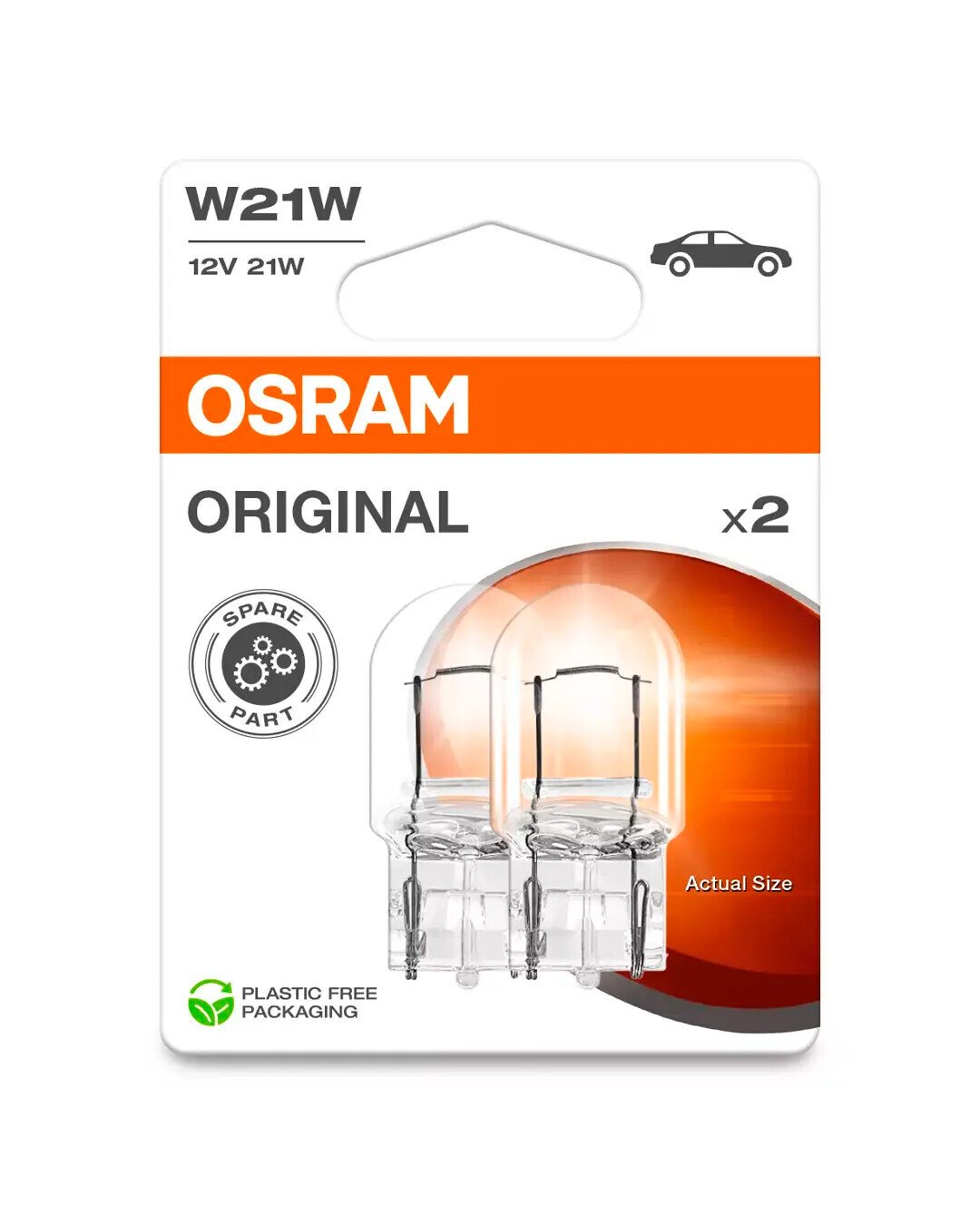 Osram 12V Original Line - W21W - 21W - W3x16d - 2 pz - Scatola