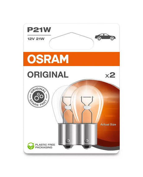 Osram 12V Original Line - P21W - 21W - BA15s - 2 pz - Scatola