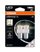 Osram 12V LEDriving SL - (PY21W) - 1W - BAU15s - 2 pz - Scatola - Arancio